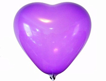 Сердце 10" кристалл 20 фиолетовый