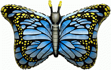 Метелик-Махаон 901778A Фольга блакитний