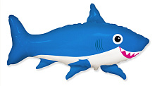 Акула щаслива синя 30/42* 901781 (Blue) Фольга