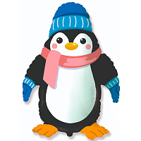 Пингвин в шапке фольга