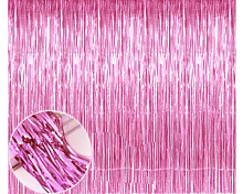 Декоративна шторка для фотозони - рожева 1*2 м