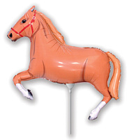 Кінь міні *14 902625 Фольга світло-коричневий