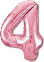 Цифра 4 Slim Agura Фламинго (102 см / 40') 