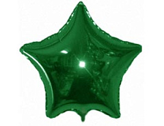 32" звезда б/р зеленая 306500 VE фольга