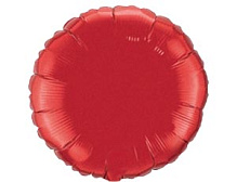 18" круг б/р красный 401500 R фольга