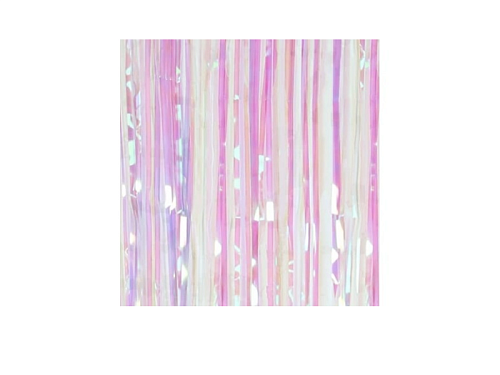 Декоративна шторка для фотозони - перламутрова з рожевим 1*2 м