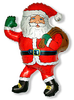 Санта Клаус з торбою міні *14 902521 Фольга