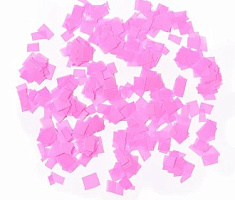 Конфетті КВАДРАТНІ рожеві  (1уп.=100 гр.)