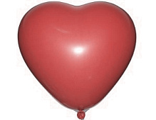 Серце 6" пастель 05 червоний (CR6)