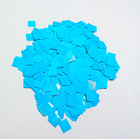 Конфетти квадратные голубые