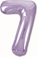 Цифра 7 Slim Agura Пастель-Фіолетовий (102 см / 40') 755235