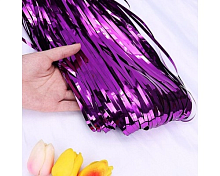 Декоративна шторка для фотозони - фіолетова 1*2 м