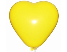 Серце 6" пастель 02 жовтий (CR6)