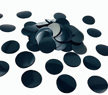 Конфетті КОЛО чорний (2,3 см.) (1уп.=100 гр.)