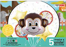 Набір кульок TZA-0103 "Голова мавпи" 5шт.
