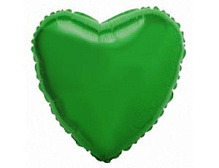 32" сердце б/р зеленое 206500 VE фольга