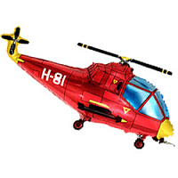 Вертолет 901667 красный Фольга