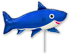 Весела акула блакитна міні *14 902781 Фольга