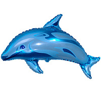 Дельфин 901546 голубой Фольга