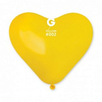 Сердце 10" пастель 02 желтый